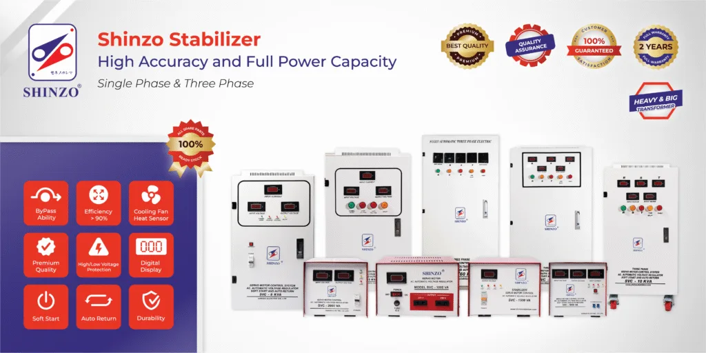 Banner rangkaian stabilizer Shinzo