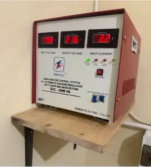Foto Shinzo SVC 3 KVA dari pembeli